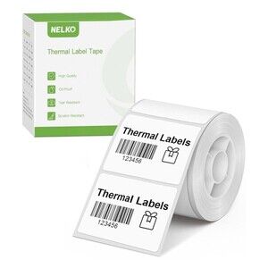Nelko Thermal Labels for PM220 Label Maker 1.57'' x 1.18'' (40x30mm) Roll of 230